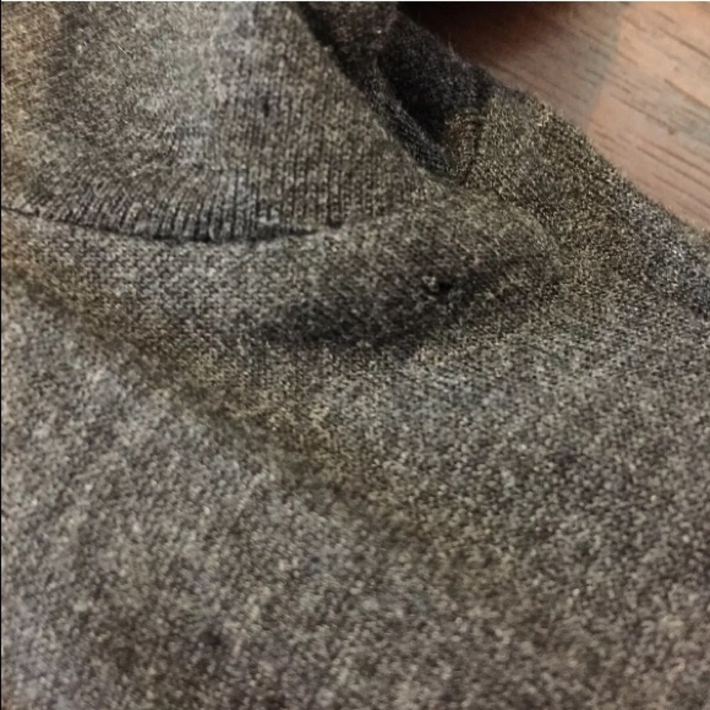 AllSaints Dark Gray Fitted Twain Jersey Dress - Picture 8 of 8